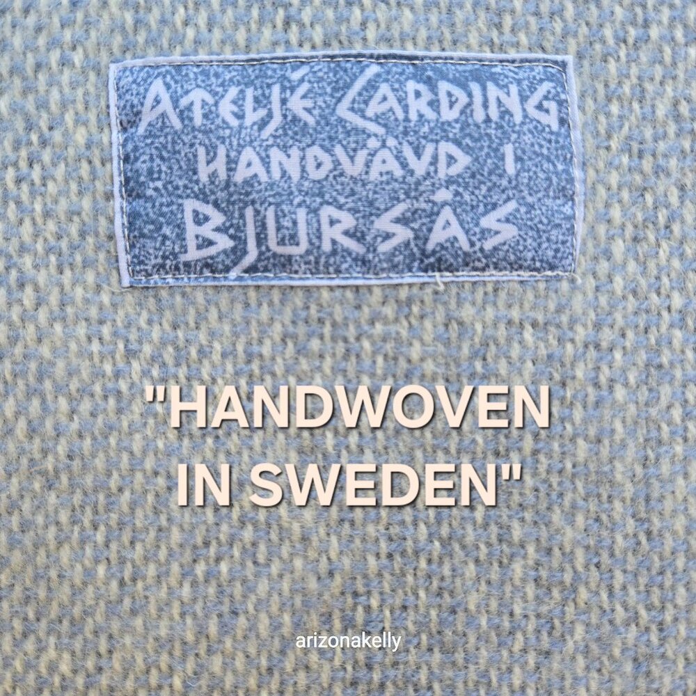 Handwoven Wool Scarf Atelje Carding Tweed Gradient Ombre Sweden Scandinavia - Picture 2 of 14